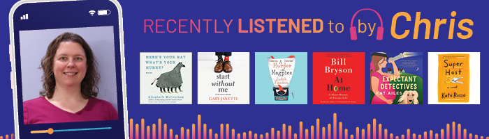 Chris with featured book covers