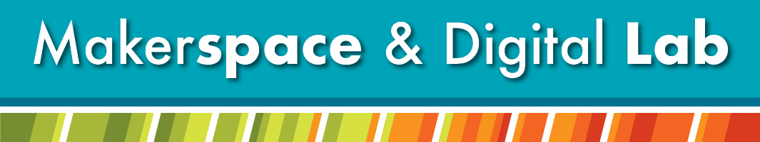 decorative teal background with multicolor bottom