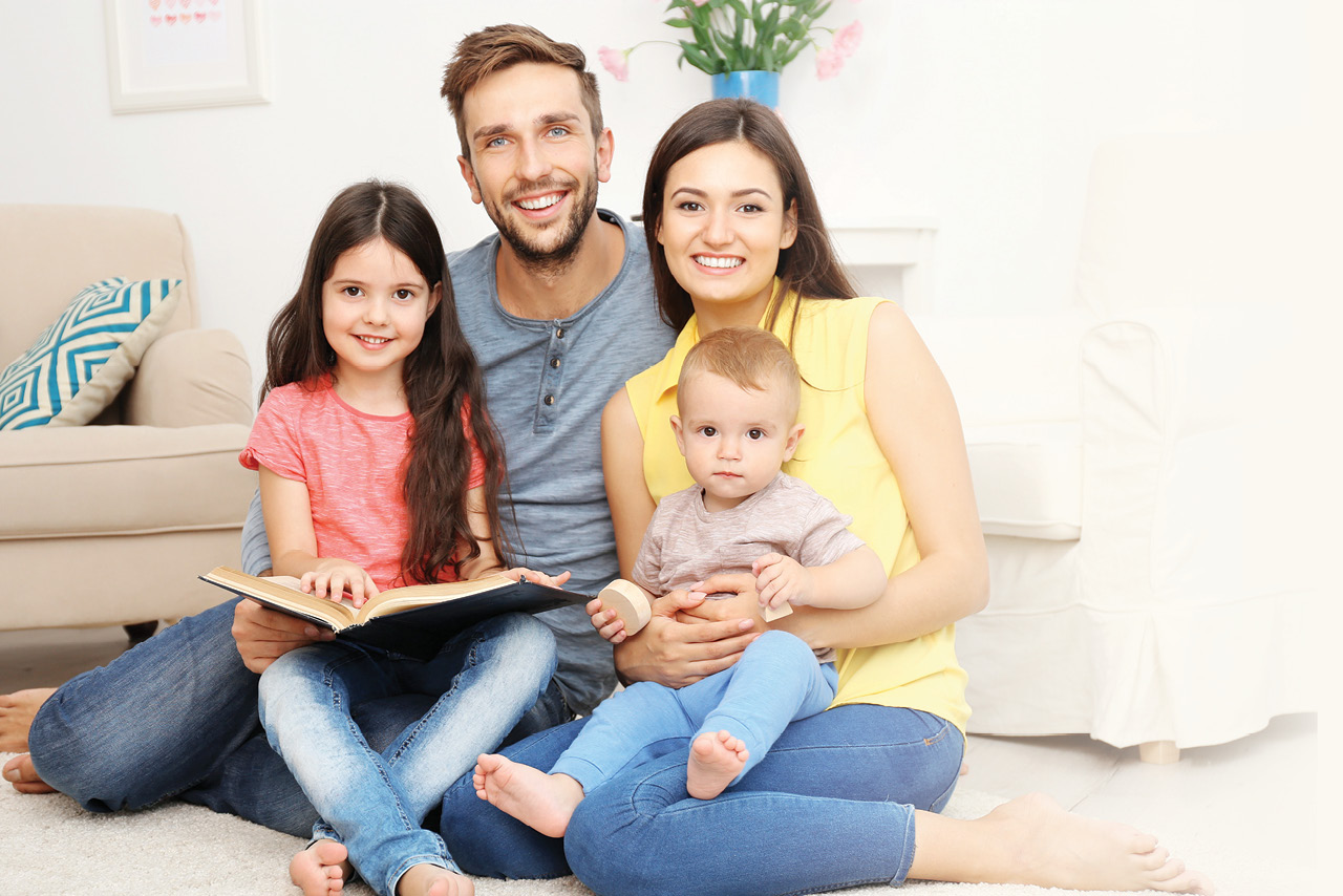 Family Reading Together