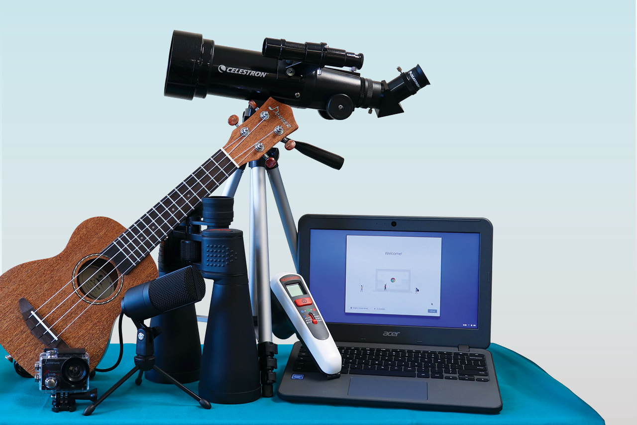 items on a desktop