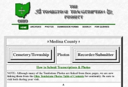 Tombstone Transcription Project: Medina County, Ohio