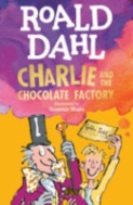 book cover for Charlie and the Chocolate Factory