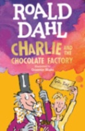 book cover for Charlie and the Chocolate Factory