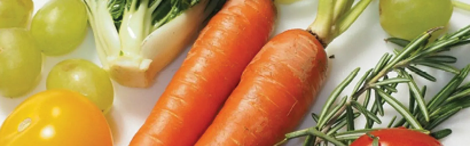 fruits and vegetables on a kitchen table