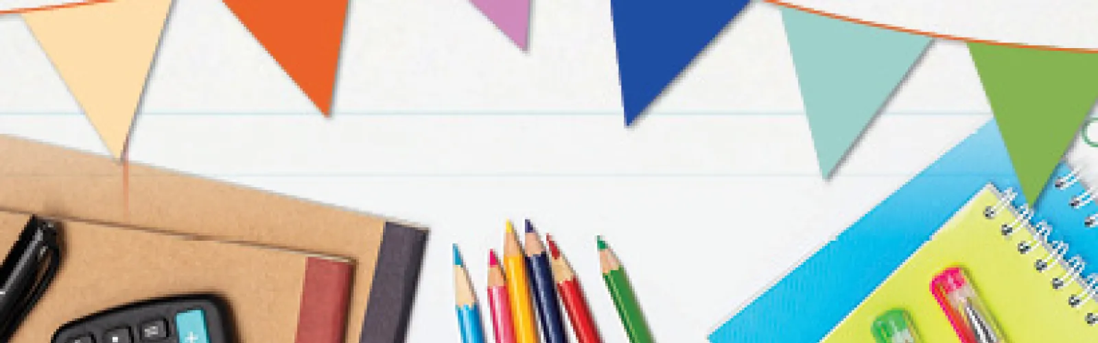 pencils, notebooks and other school supplies