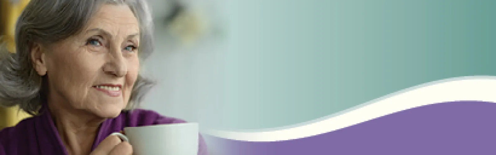 a person drinking coffee